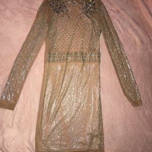 Fashionnova rhinestone dress worn once!